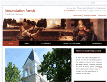 Tablet Screenshot of annunciationfrankfort.org